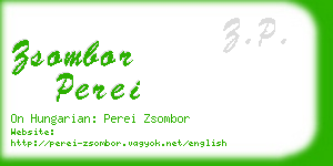 zsombor perei business card